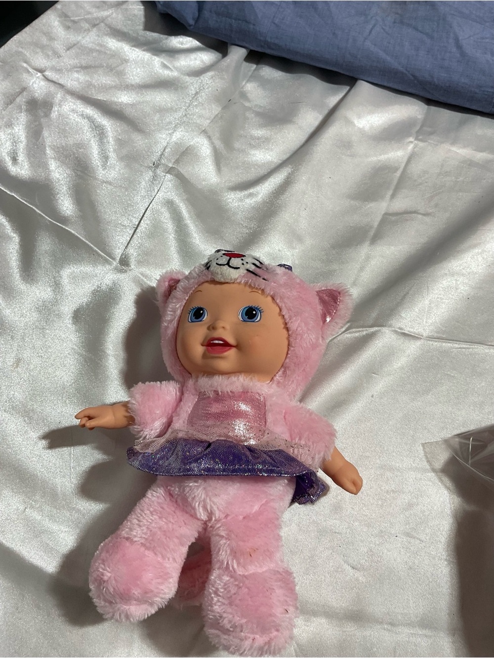Pink Kitty Dress-Up Plush Baby Doll with Purple Tutu